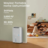 Waykar 2,000 Sq. Ft Energy Star Dehumidifier detail image 1
