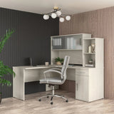Bestar Orford L-Shaped Desk with Hutch product image 1