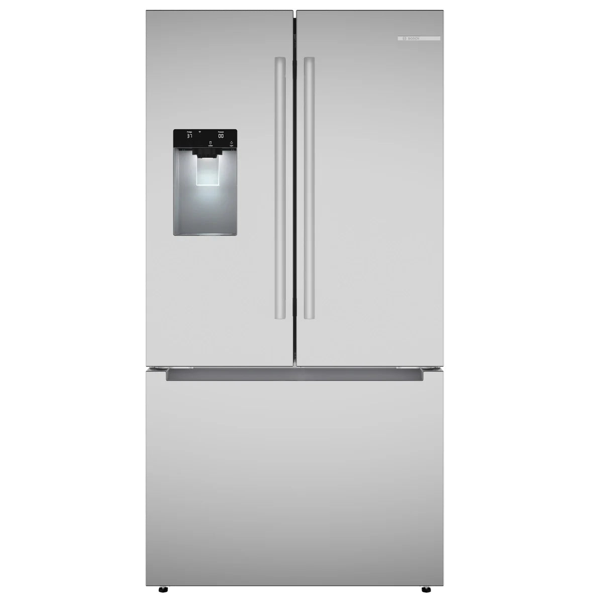 Bosch 300 Series 36 in. 26 cu.ft. Stainless Steel Standard Depth French Door Refrigerator With External Water and Ice Dispenser product image 1