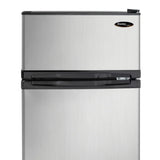 Danby Designer 3.1 cu. ft. Dual Door Compact Fridge with Freezer in Stainless-steel Look product image 4