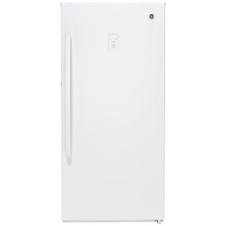 GE White 29 in 14.1 cu. ft. Frost-free Upright Freezer
