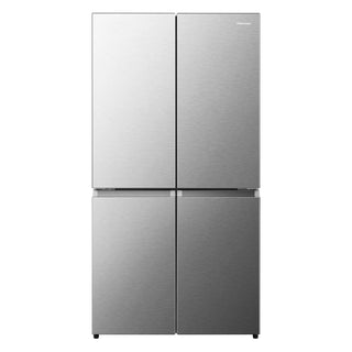 Hisense 24 in. 11.5 cu ft. Stainless Steel Top Mount Counter Depth Refrigerator with Recessed Handles