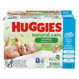 Huggies Natural Care Plus Wipes, 15-packs of 72 product image 1