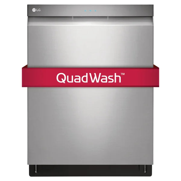 LG 24 in. Stainless-steel Built-in Top Control Dishwasher with Adjustable Third-level Rack product image 1