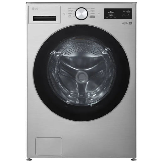 LG 27 in. 5.8 cu ft. Graphite Steel Front Load Washer with AI DD and TurboWash