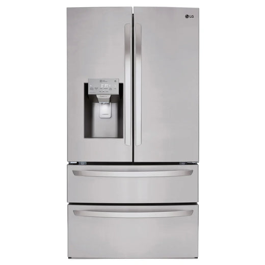 LG 36 in. 28 cu. ft. Stainless-steel French Door Refrigerator with Smudge-resistant Finish and SmartThinQ Wi-Fi