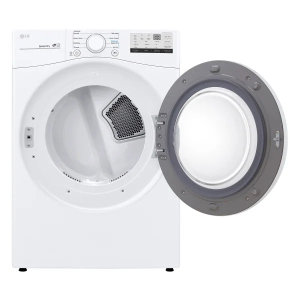 LG 7.4 cu ft. White Electric Dryer with Sensor Dry