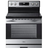 Midea 30 in. 5.1 cu.ft. Freestanding 4-Element Range with Storage Drawer product image 5
