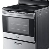 Midea 30 in. 5.1 cu.ft. Freestanding 4-Element Range with Storage Drawer product image 6