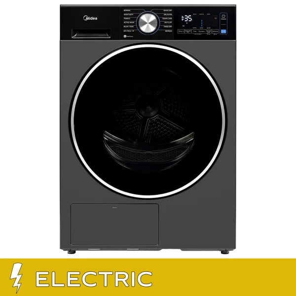 Midea 4.4 cu. ft. Graphite Steel Electric Ventless Dryer with Heat Pump and Stacking Kit product image 1