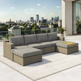 Niko Heritage 6-piece Patio Sectional Conversation Set product image 3