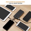 4 in 1 Fast Charging Power Bank with Built-in Cables, 10000mAh - PrimeCables product image