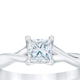 Princess Cut Diamond Solitaire Ring (0.50 ct) product image 3