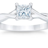Princess Cut Diamond Solitaire Ring (0.50 ct) product image 4