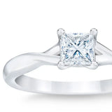 Princess Cut Diamond Solitaire Ring (0.50 ct) product image 5