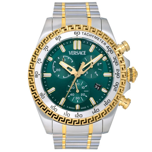 Versace Chrono X Green Dial Men's Watch