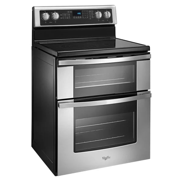 Whirlpool 30 in 6.7 cu ft. Stainless Steel Electric Double Oven Range with True European Convection product image 1